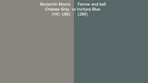 Benjamin Moore Chelsea Gray Hc Vs Farrow And Ball Inchyra Blue