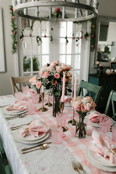 Shabby Chic Valentines Day Tablescape Kbstyled