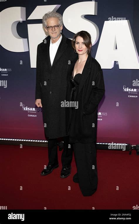 Santiago Amigorena And Julie Gayet Arrive At The 48th Cesar Film Awards