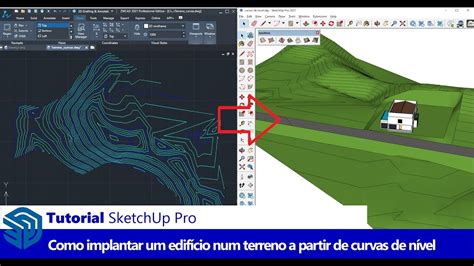 Tutorial SketchUp Pro Como Implantar um Edifício num Terreno a Partir