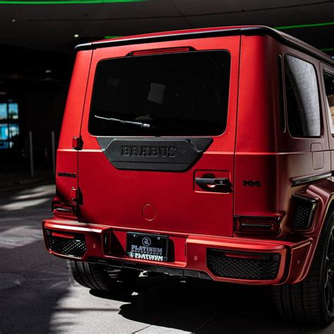 One Of 100 Crimson Mercedes G 63 Morphs Into Brabus 700 Widestar Fit