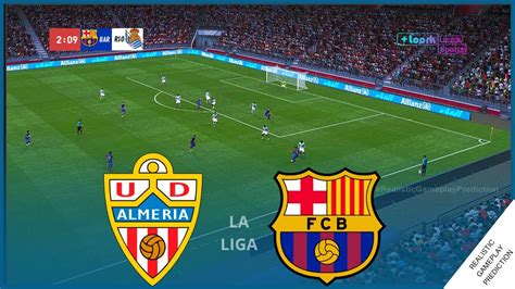 Almeria Vs Fc Barcelona La Liga Simulation Prediction Youtube