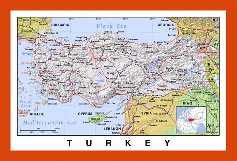 Political map of Turkey | Maps of Turkey | Maps of Asia | GIF map ...