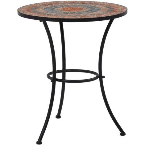 Gartenm Bel Sets Living Tlg Bistro Set Mosaik Keramik Orange Grau