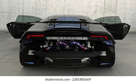 4 Lamborghini Huracan Evo Spyder Side View Images, Stock Photos, 3D ...