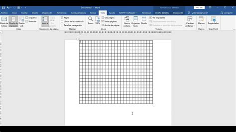 Hacer Una Cuadricula En Word Youtube