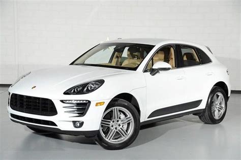 2015 Porsche Macan S White Tan Leather