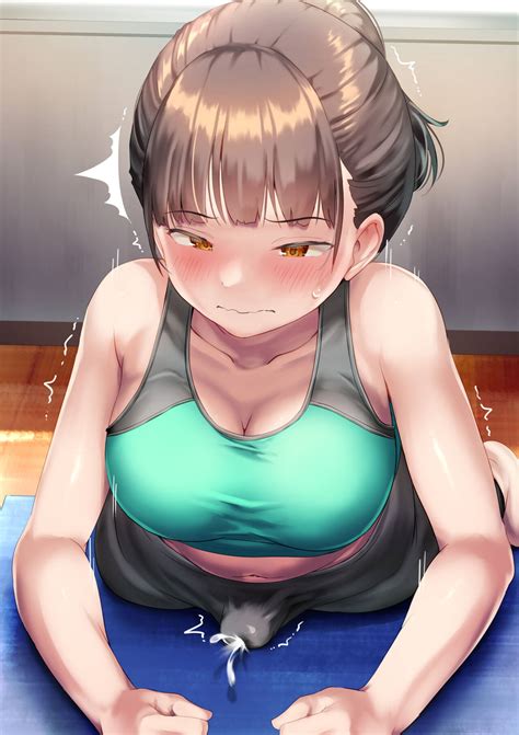 Rule 34 1futa Ayanakitori Bangs Big Breasts Big Penis Blush Breasts Brown Hair Clothed