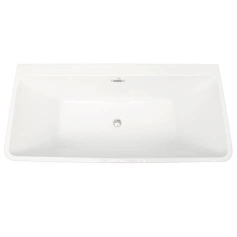 Casainc 2874 In X 5906 In White Acrylic Rectangular Center Drain