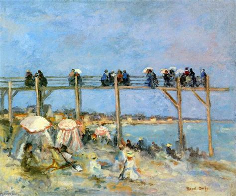 Museu De Reproduções De Arte A praia em Sainte Adresse 1902 por Raoul