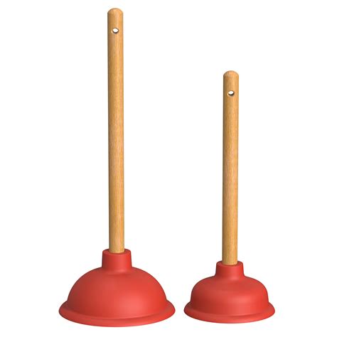 Nirox Set Of 2 Sink Plungers Drain Plunger With 110 And 140 Mm Diameter