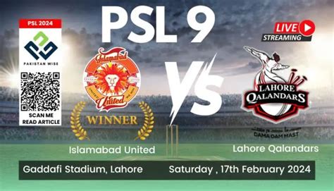 PSL 9 Opener Islamabad United Win Match 1 Detail Pakistan Wise