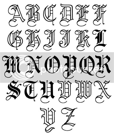 Old English Tattoo Font Generator