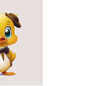 Duck And Duckling Clipart Collection 300 DPI High Quality Digital