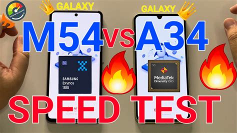 Galaxy A34 Vs Galaxy M54 InacreditÁvel M54 Foi Humilhado Na Velocidade Speed Test Youtube