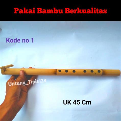 Jual Seruling Bambu Dangdut Suling Sunda 6 Dan 4 Lubang Tradisional