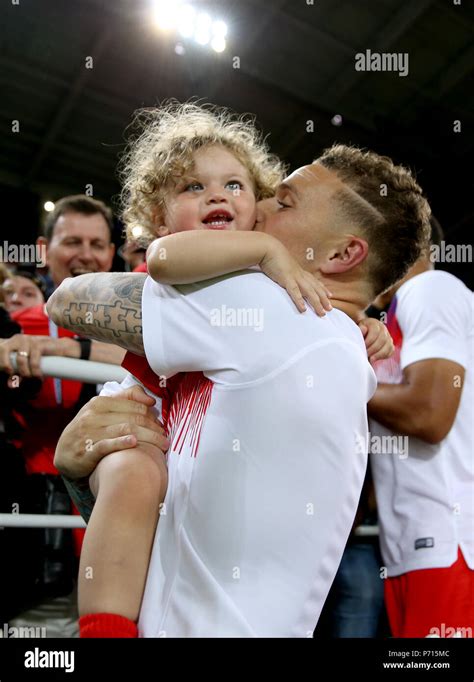 Englands Kieran Trippier Celebrates Hi Res Stock Photography And Images