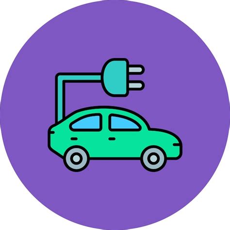 Premium Vector Electric Car Icon