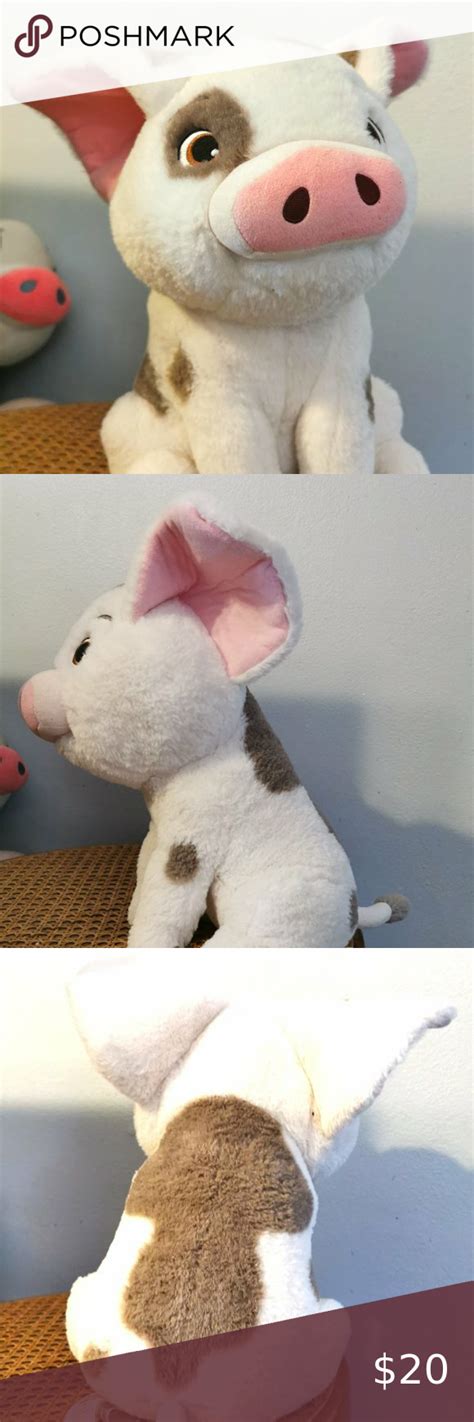 Moana Pua the Pig Pet Plush Stuffed Toy Large 13” Movie Disney Store ...