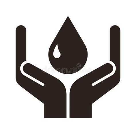 Safe Water Icon Outline Vector Save Water Stock Vector Illustration