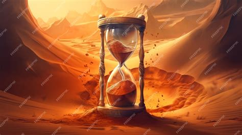 Premium AI Image | Relaxed sand of time in the hourglass concept art