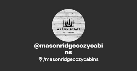 Masonridgecozycabins Instagram Facebook Tiktok Linktree