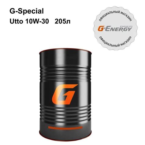 Масло трансмиссионно-гидравлическое минеральное G-Special Utto 10w-30 ...