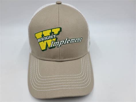 John Deere Wright Implement Mesh Trucker Snapback Hat Gem