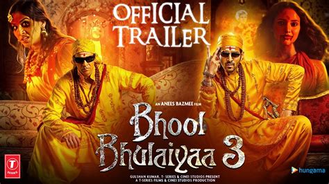 Bhool Bhulaiyaa 3 Official Trailer Kartik Aaryan Vidya Balan Tripti