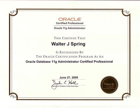 Oracle Database G Administrator Certified Professional Jun