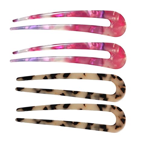 4 Pieces U Shaped Hair Pin Stick French Style U Shape Hair Clips