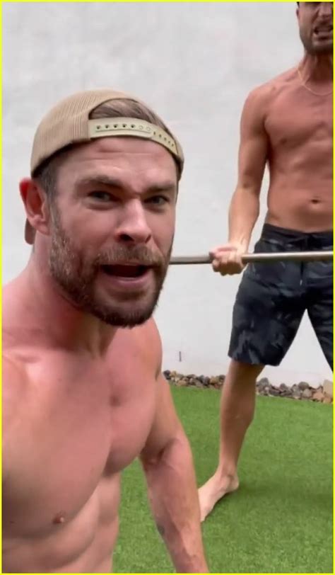 Chris Hemsworths New Shirtless Workout Video Shows Off His Incredible