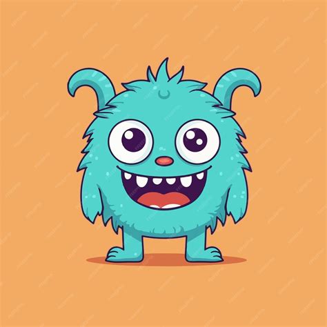 Premium Vector Cute Monster Cartoon Vector Illustration