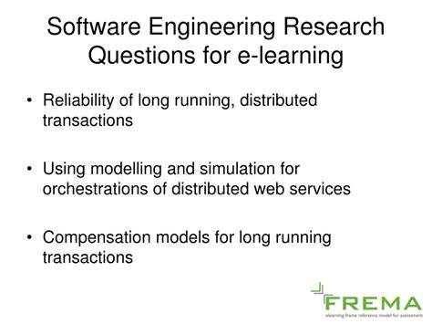 Ppt Frema E Learning Framework Reference Model For Assessment