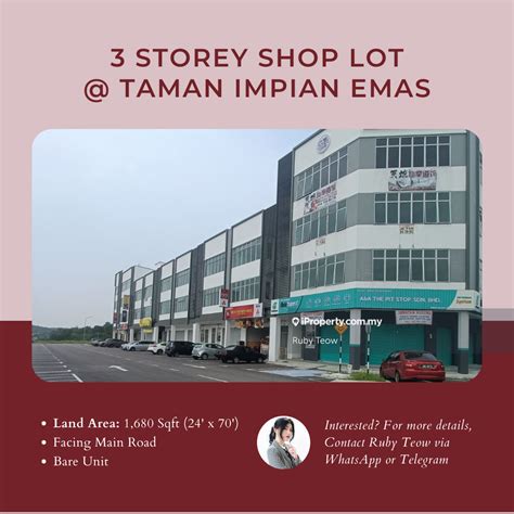 Taman Impian Emas 3 Sty Shop Lot For Rent Taman Impian Emas Skudai