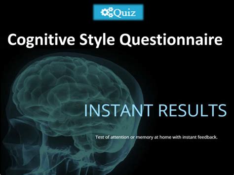 PPT - Cognitive Style Questionnaire PowerPoint Presentation, free ...