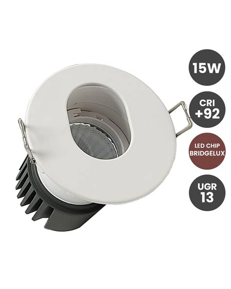 Foco Downlight Empotrable Led W Direccionable Blanco Cri Ugr