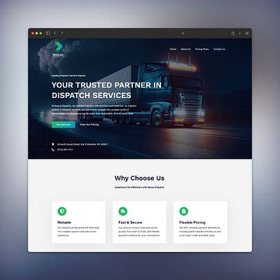 trucking website design designs themes templates  downloadable