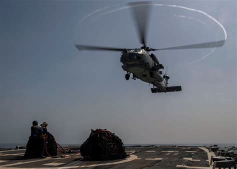 DVIDS Images Gridley Conducts A Vertical Replenishment At Sea