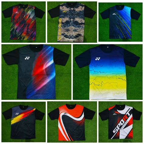 Jual Kaos Olahraga Printing Kaos Bulutangkis Wanita Pria Kaos Voly