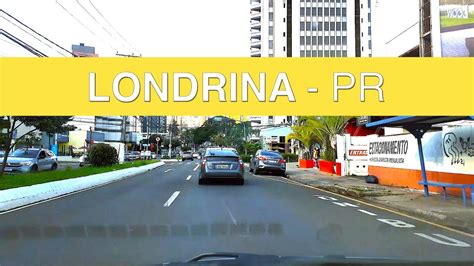 Dirigindo pela avenida Higienópolis em Londrina Paraná 21 01 2023