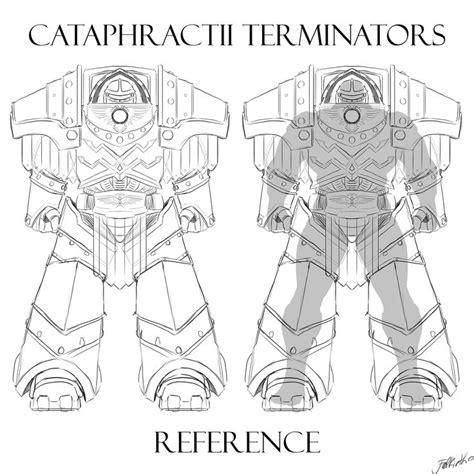 Cataphractii Terminator Yan Vereskov Warhammer 40k Artwork