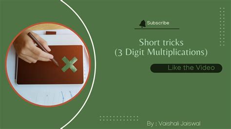 Digit Multiplication I Short Tricks For Fast Calculation I