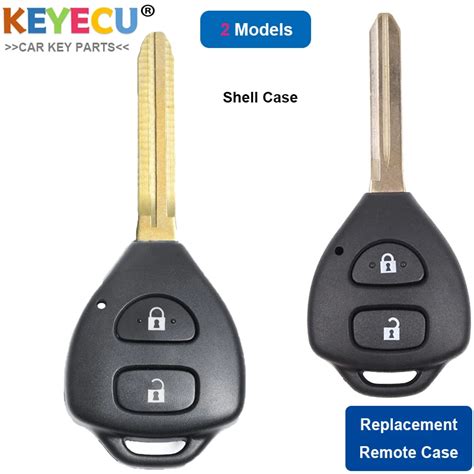 KEYECU Remote Control Car Key Shell Case Cover For Toyota Corolla RAV4