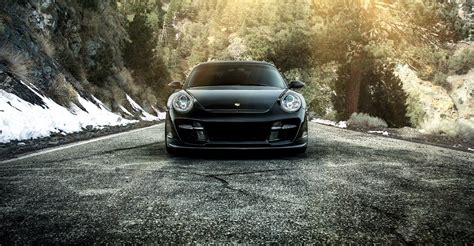 Download Road Car Black Car Porsche Vehicle Porsche 911 Carrera Hd Wallpaper