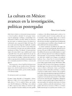 La Cultura En M Xico Avances En La Investigaci N La Cultura En M