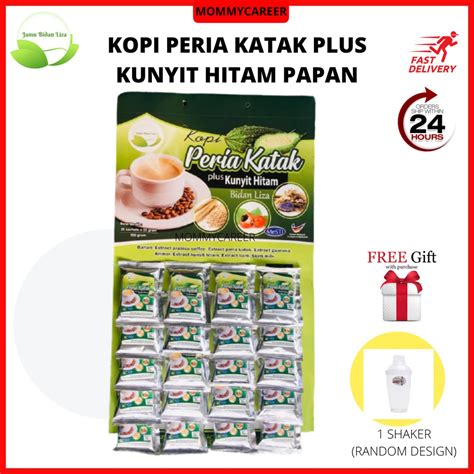 Ready Stock Kopi Peria Katak Plus Kunyit Hitam Papan By Bidan Liza