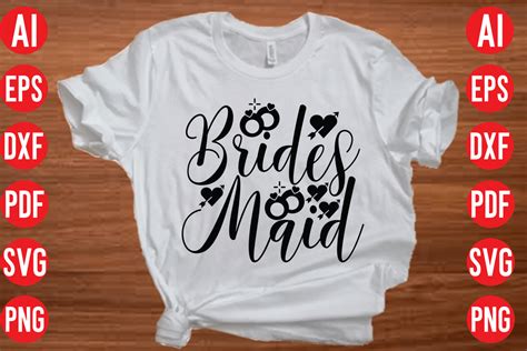 Brides Maid Svg Design Graphic By Merchtrends Svg · Creative Fabrica