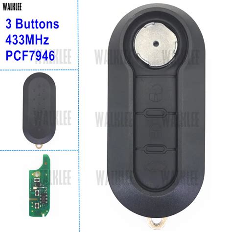 Walklee Buttons Remote Key Fit For Fiat L Mpv Bravo Ducato Mhz