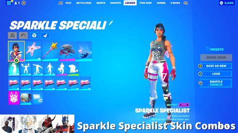 Sparkle Specialist Skin Combos Fortnite Battle Royale Youtube